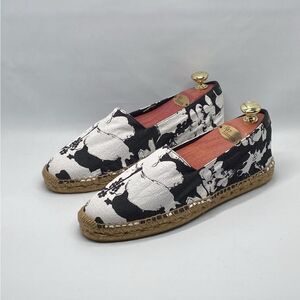 Saint Laurent Espadrille Slip On Signature Flats size 39.5